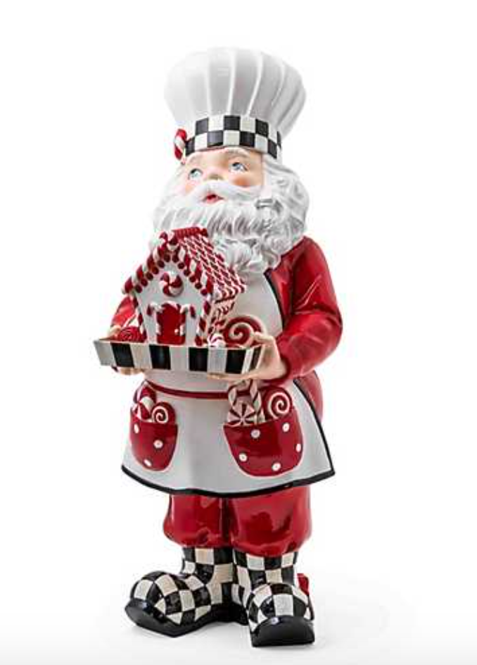 Peppermint Chef Santa