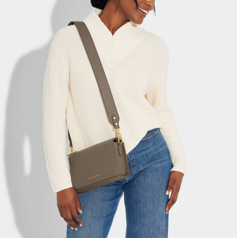 Zana Crossbody Bag, Mink