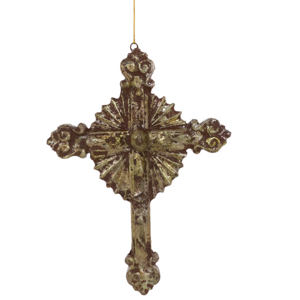 Gilded Cross Ornament