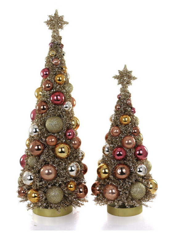 Midcentury Glitter Tree, Gold
