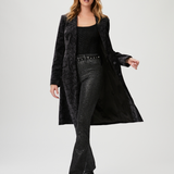 High Rise Manhattan Boot Jean - Black/Silver Glitter Luxe Coating