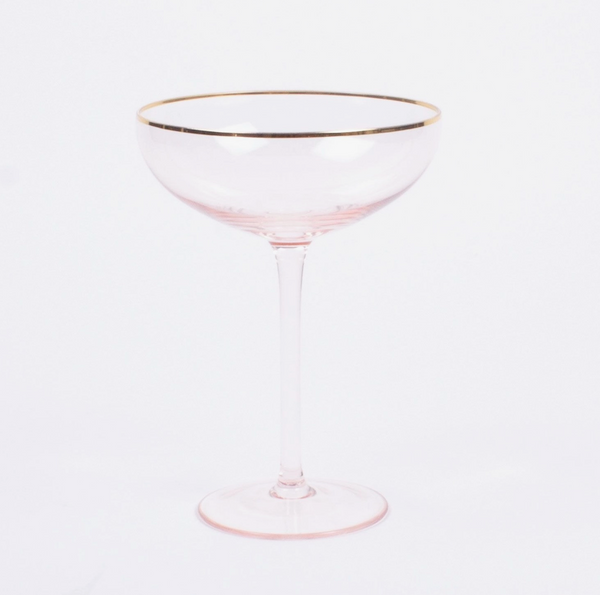 Light Pink Coupe Glass