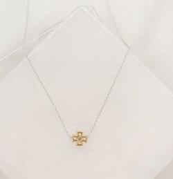 Faith Petite Cross Necklace, Gold