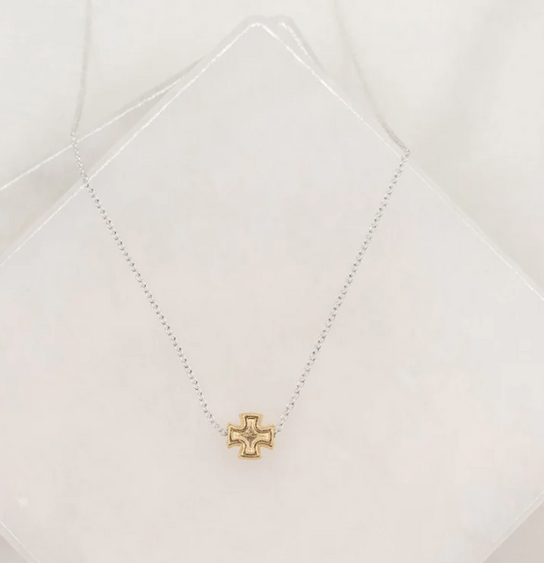 Faith Petite Cross Necklace, Gold