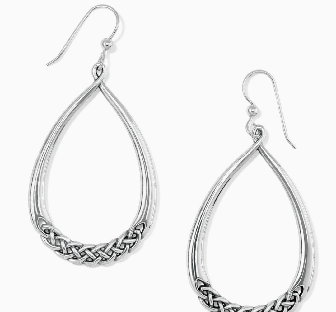 Interlok Braid Drop French Wire Earrings
