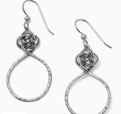 Interlok Petite Knot Circle French Wire Earrings