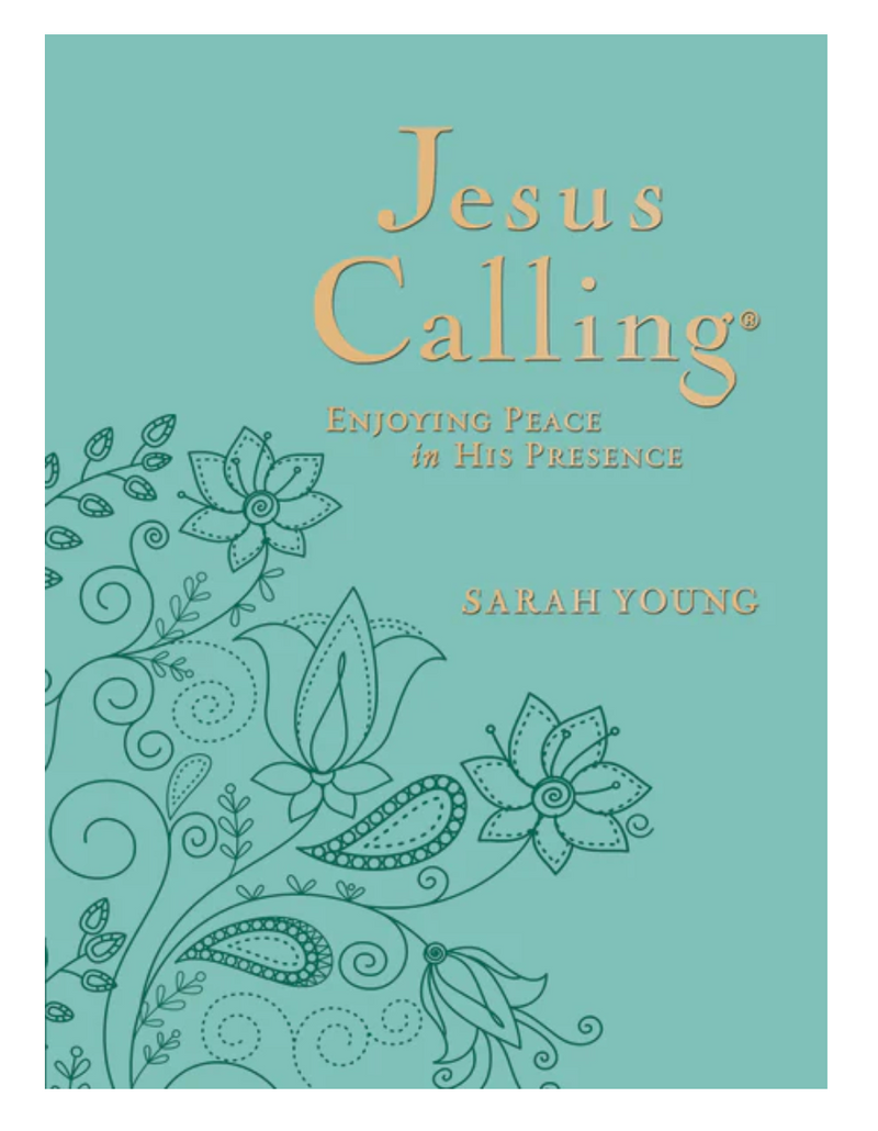 Jesus Calling, Large Text Teal Leathersoft