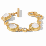 Tudor Stone Bracelet, Iridescent Clear Crystal