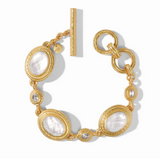 Tudor Stone Bracelet, Iridescent Clear Crystal