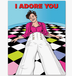 Harry Styles I Adore You Valentine's Card