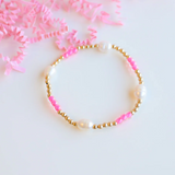 Hot Pink Pearl Poppi Bracelet