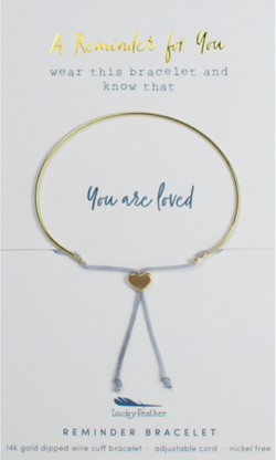 Reminder Bracelet - You Are Loved, Gold