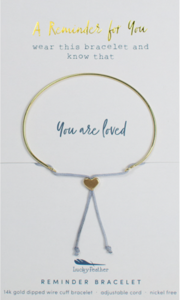 Reminder Bracelet - You Are Loved, Gold