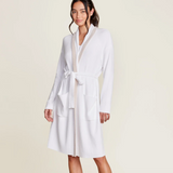 CozyChic Ultra Lite® Tipped Ribbed Short Robe, Sea Salt Shell
