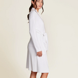 CozyChic Ultra Lite® Tipped Ribbed Short Robe, Sea Salt Shell