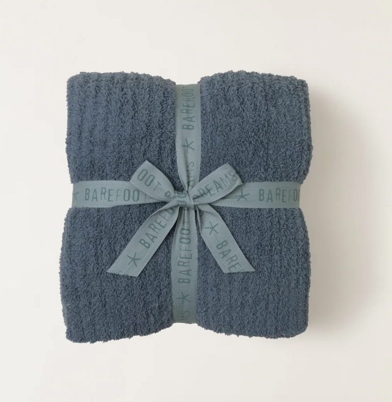 CozyChic® Ribbed Throw, Blue Cove