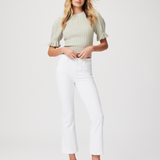 Colette Crop Flare, Crisp White