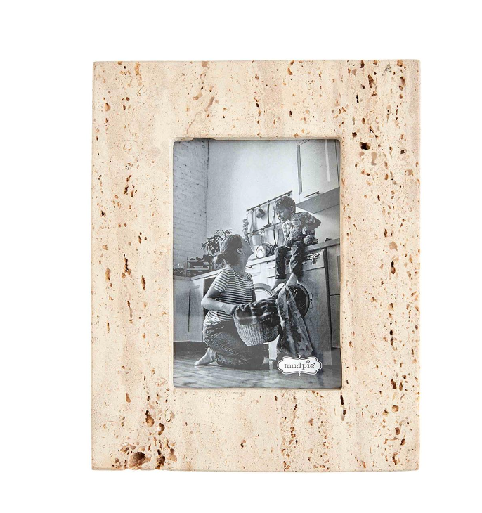 Small Cream Travertine Frame
