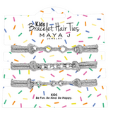 Kids Silver Bracelet Hair Ties
