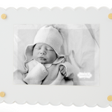 Scalloped Acrylic Frame, Clear