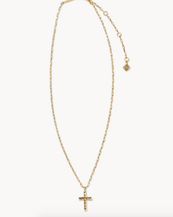 Jada Gold Cross Short Pendant Necklace