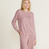 Sunbleached Boatneck Pullover, Teaberry