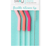 Blush/Coral/Hot Pink Reusable Straw Set