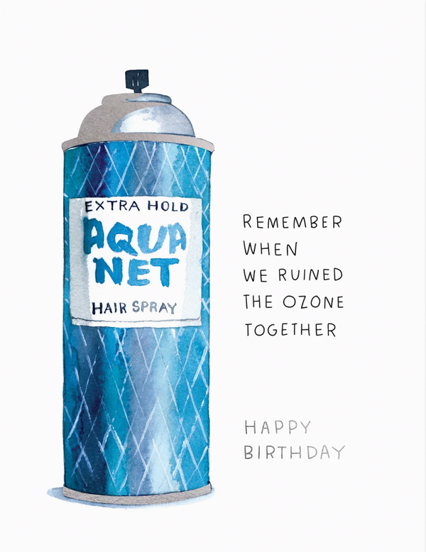 Aquanet Birthday Card
