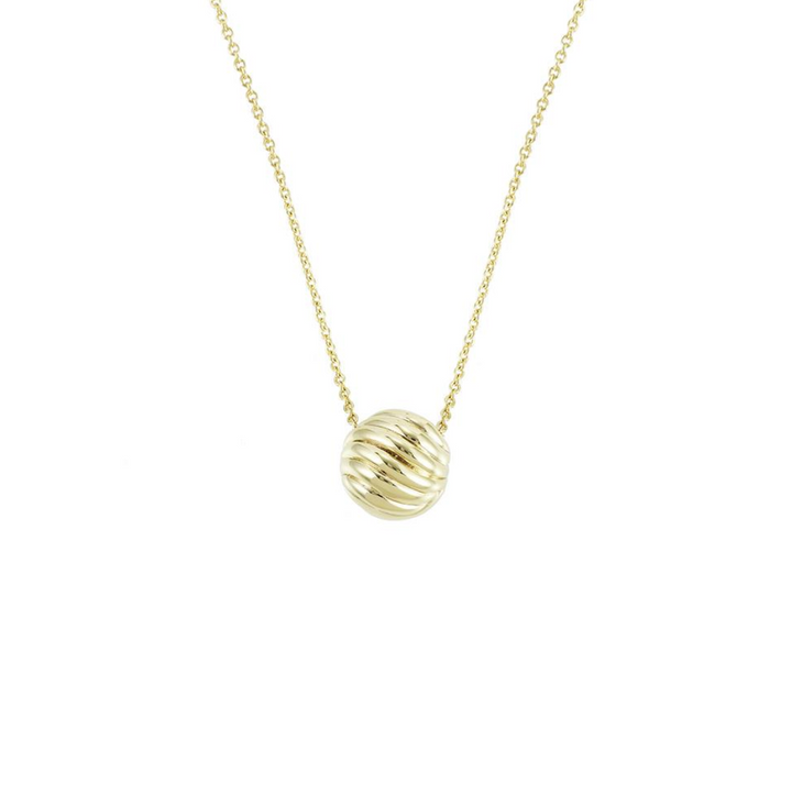 Eclipse Ball Necklace, Gold
