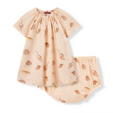 Seashells Bamboo Dress & Bloomer Set