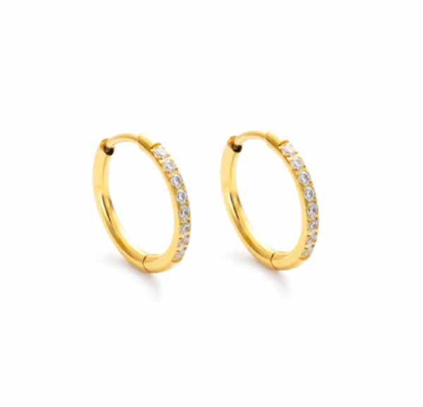 Evie Earrings, Gold