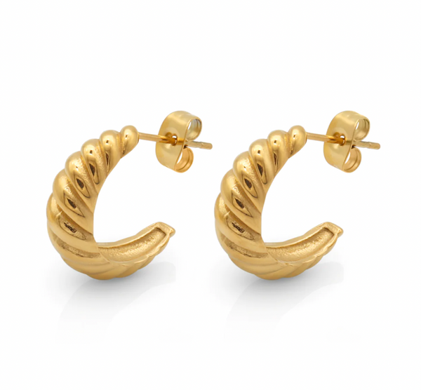 Paris Earrings, Gold