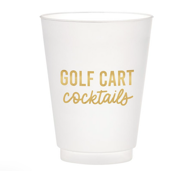 Golf Cart Cocktails Cups, Set of 6