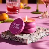 Cosmopolitan 4oz Cocktail Tin Candle