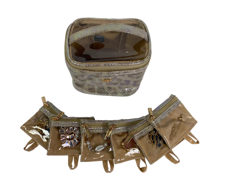 Getaway Jewelry Case, Glimmer Leopard