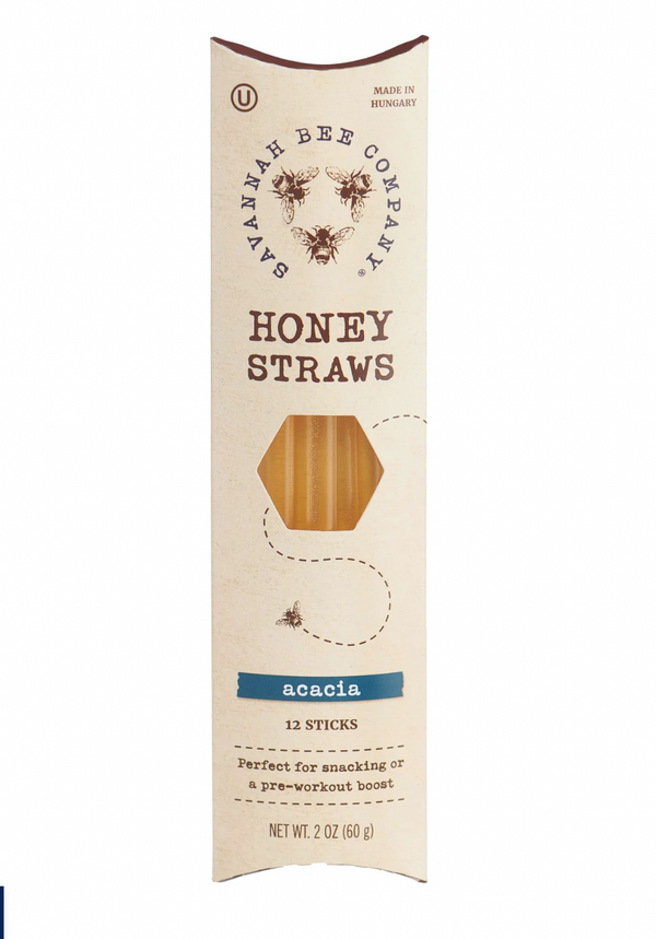 Acacia Honey Straws, 12 pack