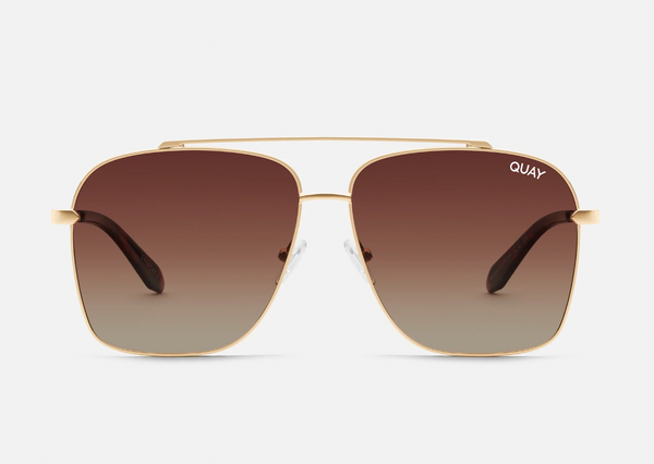 High Roller Sunglasses, Gold/Brown Polarized