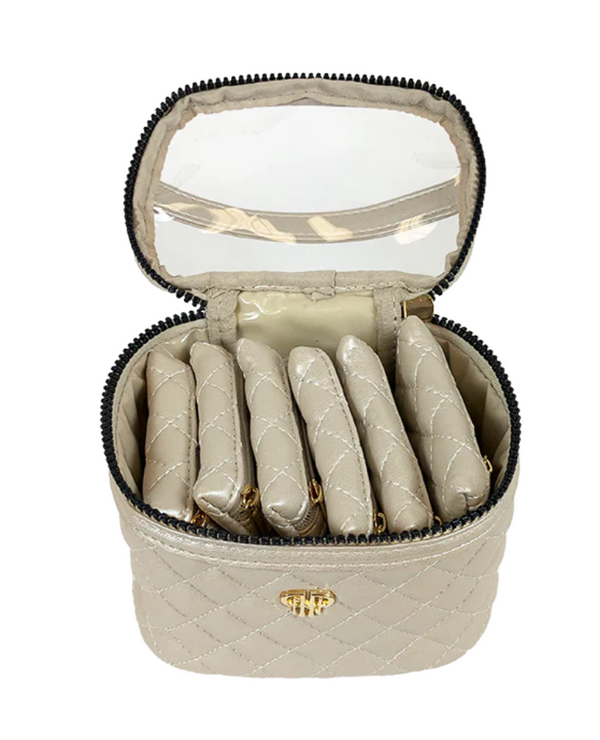 Getaway Jewelry Case, Pearl Quilted