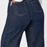 Wide Leg Jeans, Raw Indigo