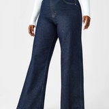 Wide Leg Jeans, Raw Indigo