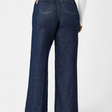 Wide Leg Jeans, Raw Indigo