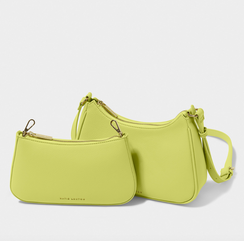 Aria Scoop Crossbody Bag, Lime Green