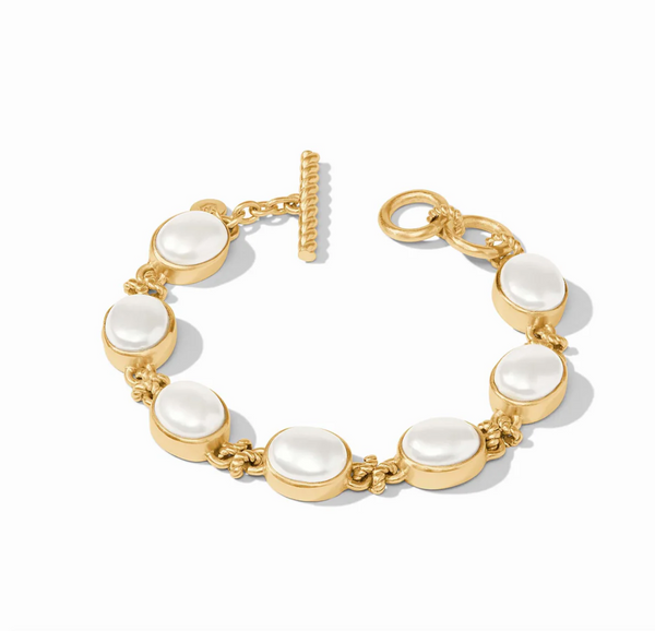 Nassau Demi Stone Bracelet, Pearl