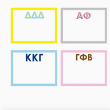 Sorority Shadow Style Note Cards