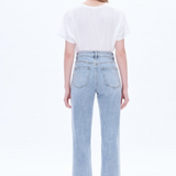 High Rise Wide Leg Jeans, Glacier