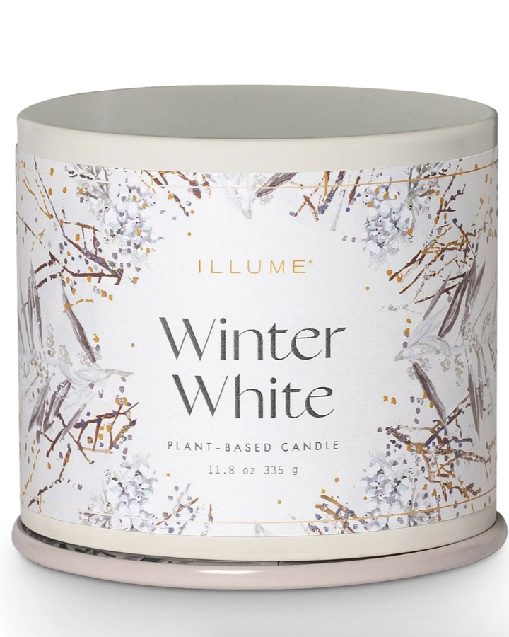 Winter White Vanity Tin Candle