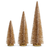 Gold Bottle Brush Trees