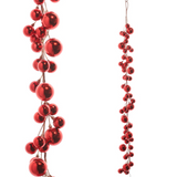 4' Red Ball Garland