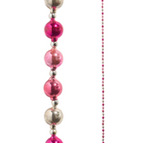 Pink & Silver Vintage Ornament Garland