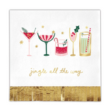 Jingle All The Way Foil Napkins